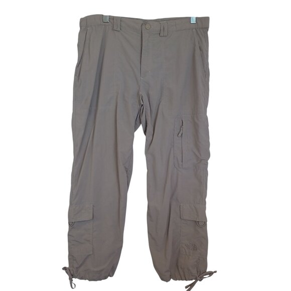 The North Face Pants Capri Cargo Button Fly Tie Closure at Leg Womens Small - Picture 1 of 15